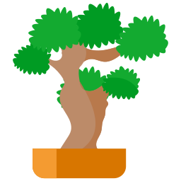 Árbol bonsai icono