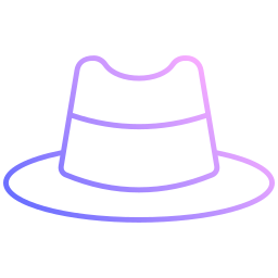 chapéu fedora Ícone