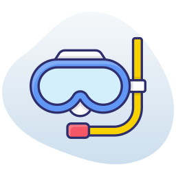 Snorkeling gear icon