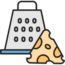 Grated cheese icon