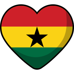 ghanese vlag icoon