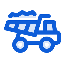 mijnbouw vrachtwagen icoon