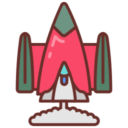 Rocket startup icon