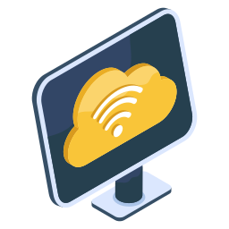 wi-fi w chmurze ikona