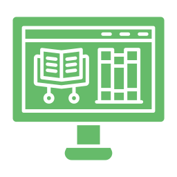 digitale bibliotheek icoon