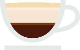 café com leite macchiato Ícone