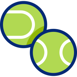palline da tennis icona