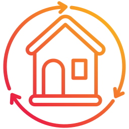 Sustainable home icon