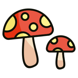 Лесной гриб иконка