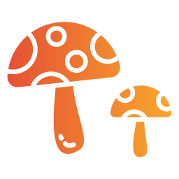 Forest mushroom icon