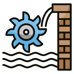 Water wheel icon