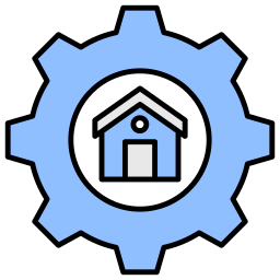 configuración del hogar icono