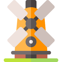 Kinderdijk windmills icon