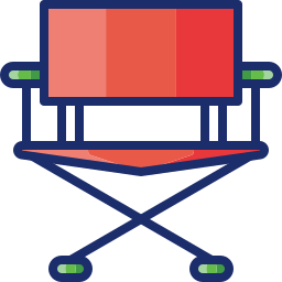 krzesło kempingowe ikona