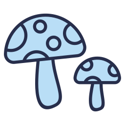 Лесной гриб иконка