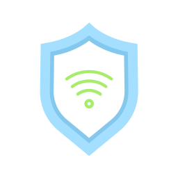 wi-fi protetta icona