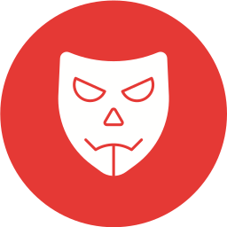 maschera da hacker icona