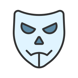 masque de pirate informatique Icône