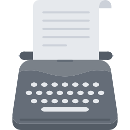 Máquina de escribir icono