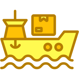 barco de carga icono