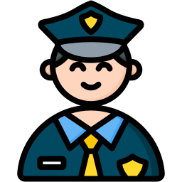 polizia stradale  icona