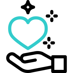 Heart care icon