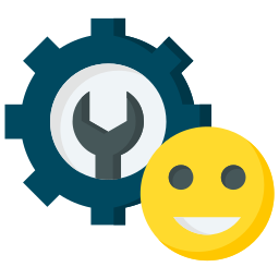 Happy mechanic icon