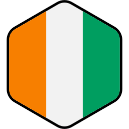 bandera de costa de marfil icono