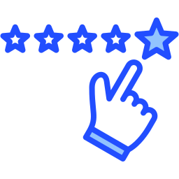 Five star rating icon