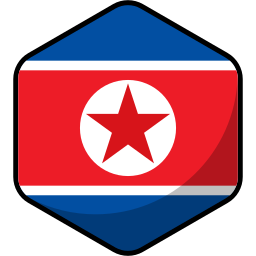 bandera de corea del norte icono