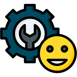 Happy mechanic icon