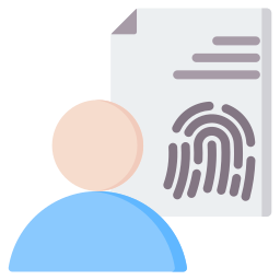 dati biometrici icona