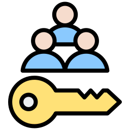 llave pública icono