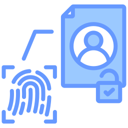 autenticação biométrica Ícone