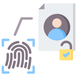 autenticación biométrica icono
