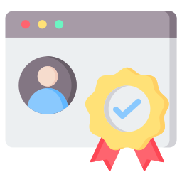 Digital certificate icon