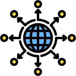 Distribution network icon