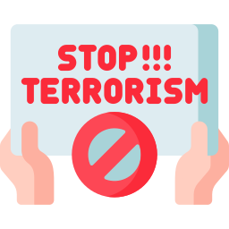 Anti terrorism day icon