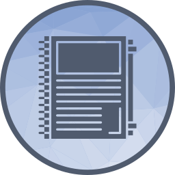 spiraalvormig notitieboekje icoon
