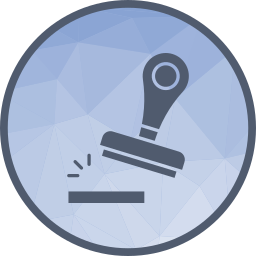 Ink stamp icon