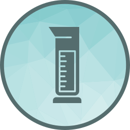 Cylinder test tube icon
