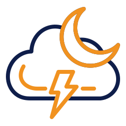 Cloudy night icon