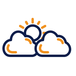 태양 구름 icon
