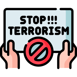 Anti terrorism day icon