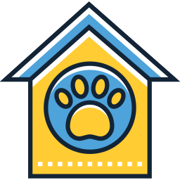 Casa del animal doméstico icono