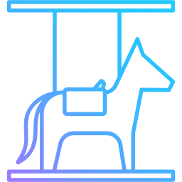 Horse carousel icon