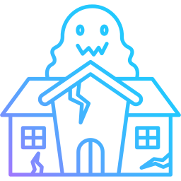 Haunted house icon