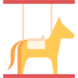 Horse carousel icon
