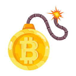 riesgo de bitcoin icono