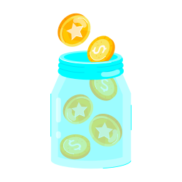 Coin bottle icon